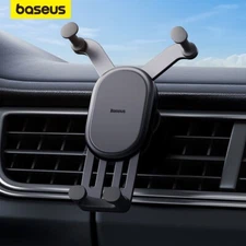 Baseus Car Phone Holder Gravity Auto Restorable in Car Air Vent Silicone Stand