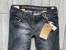 River Island jeans distressed 8 R Supreme relaxed Skinny rips charcoal W28 L32