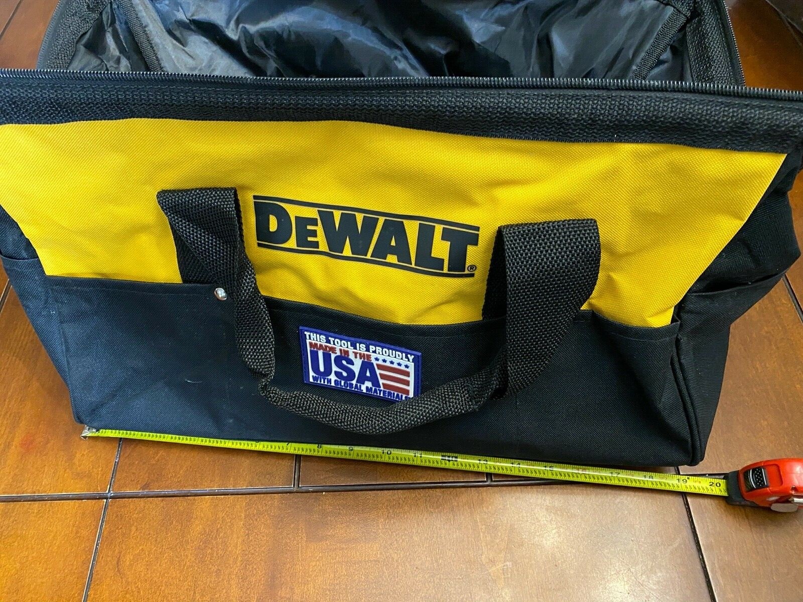 NEW LARGE DEWALT TOOL BAG 10 POCKETS FOR 20v COMBOS 19"X12"X11" eBay