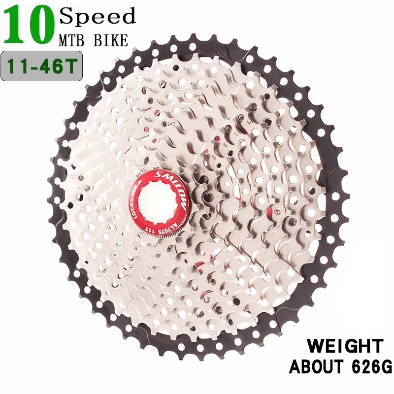 Bicicleta MTB Cassette 10 Velocidades 11-46T Volante 10v 46t K7 Amplia Ratio Rueda Libre Foto 3 de 4