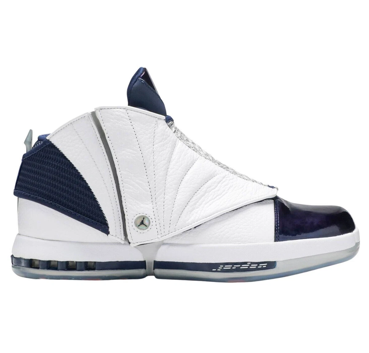 Jordan 16 hotsell blue and white