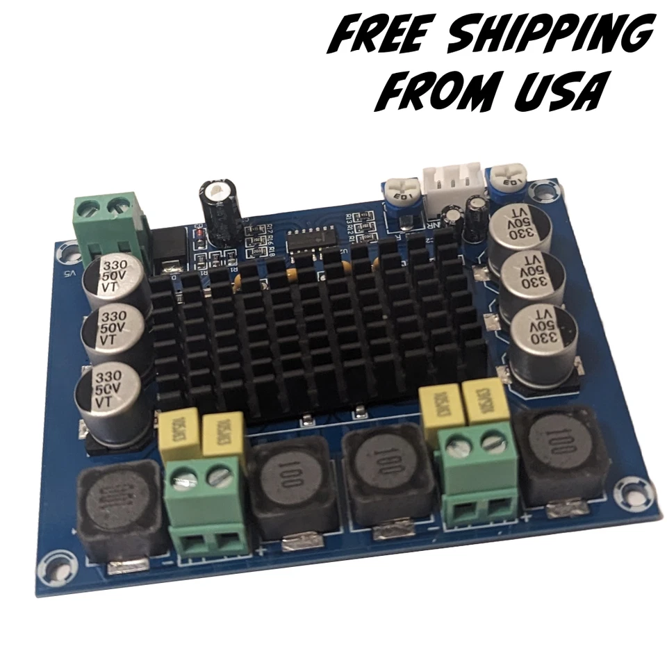 TPA3116D2 Dual-channel Stereo Digital Audio Power Amplifier Board 2*120W D Class - Image 2 of 4