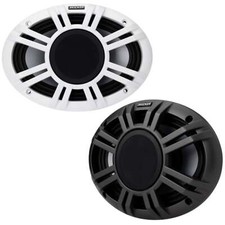 Kicker 6x9" RGB Coax Marine Speakers 300W Peak 4Ohm Black White Grills 48KMXL694
