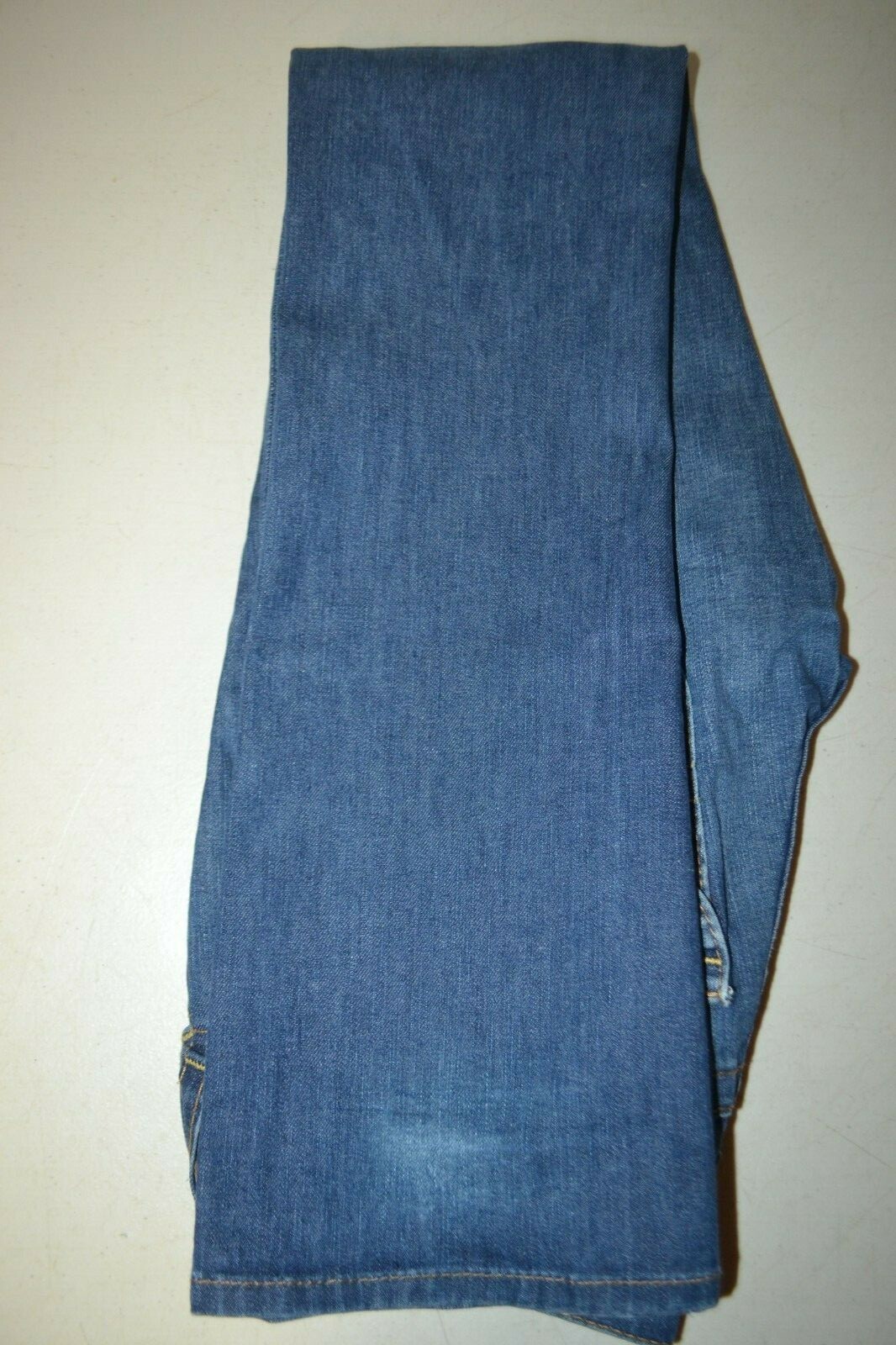 True Religion Women's Straight Pocket Flaps Yellow Buttons Blue Jeans Sz 27x34 thumbnail 11