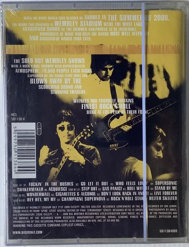 Oasis Familiar To Millions Original Thai Edition Double Cassette Seal - Image 2 of 2