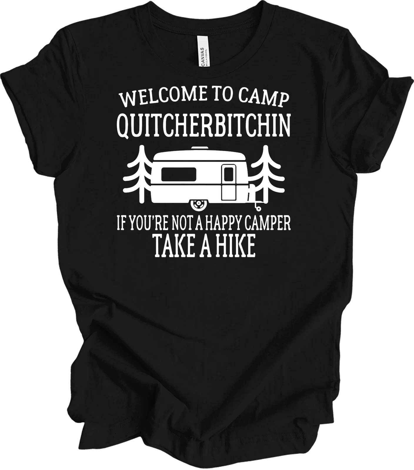 Welcome to Camp Quitcherbitchin Funny Hockey Mom Shirt Camping Lover Tee