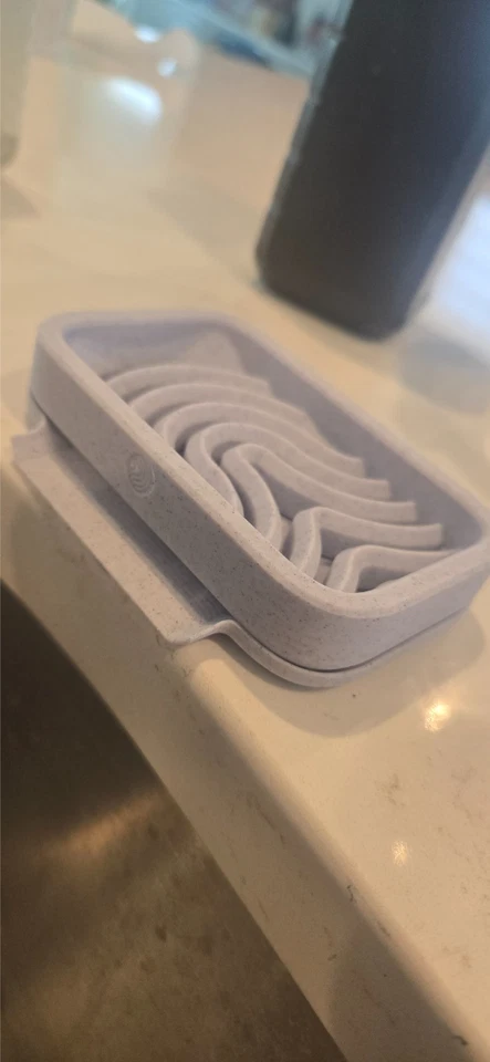 Bandeja de Jabón con Escurridor Incorporado Jabón Higiénico de Secado Rápido Organizador de Baño Foto 4 de 4