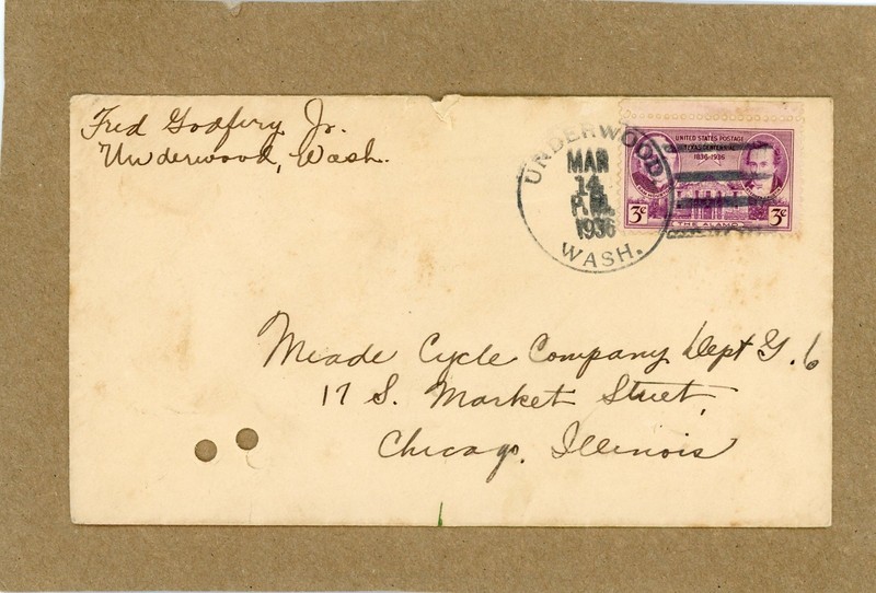 FRED GODFREY JR., UNDERWOOD, WASHINGTON / MARCH 1936   (PLEASE READ STORY BELOW)