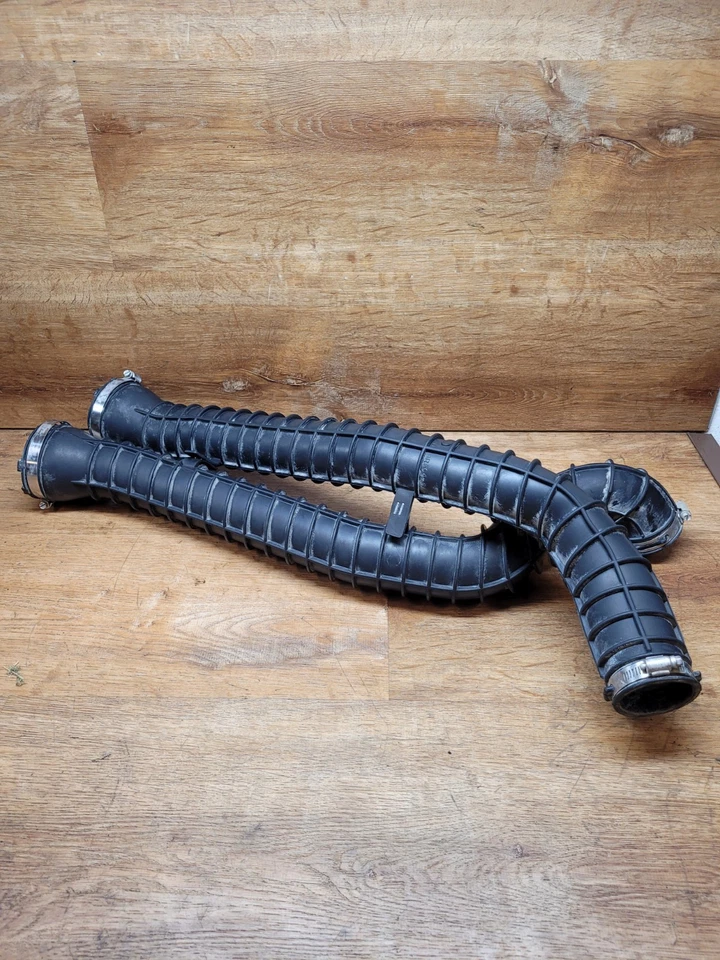 Tubos de manguera de conducto de doble admisión de aire Ford Bronco F150 F250 F350 1987-1996 5,8 L 351 Foto 2 de 4