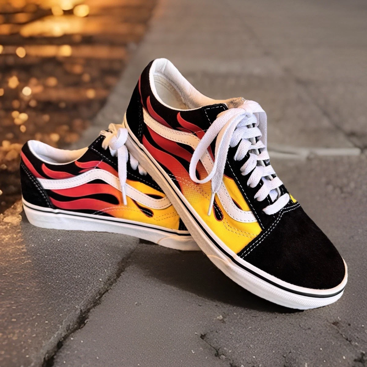 Vans Old Skool Reflective Flame for sale | eBay