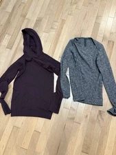 Pair of Lululemon Women’s Long Sleeve Fitted Tops- Size 4