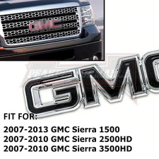 2007-2013 For Sierra 1500 2500hd3500hd Front Grille Insert Emblem 22761795 Black