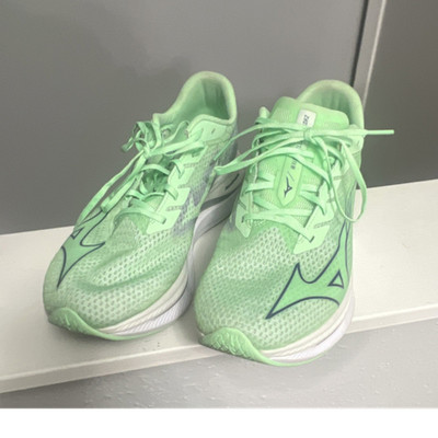 Mizuno Wave Rebellion Flash 2 Green Mesh Men's Running Sneakers J1GC243581