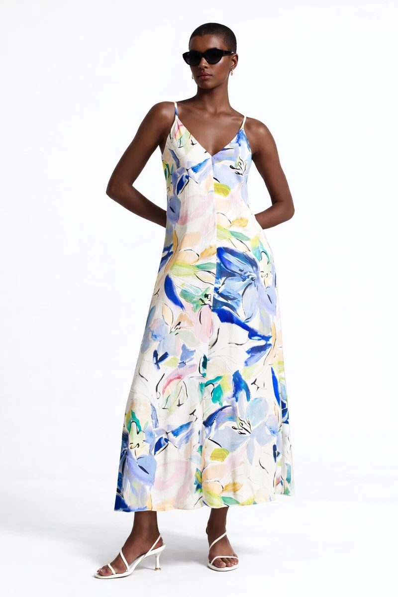 ted baker strappy bodycon dress in harmony floral print Womens Dresses Ted Baker Cormier Dress Ted Baker Strappy Bodycon Dress In Harmony  Floral Print In