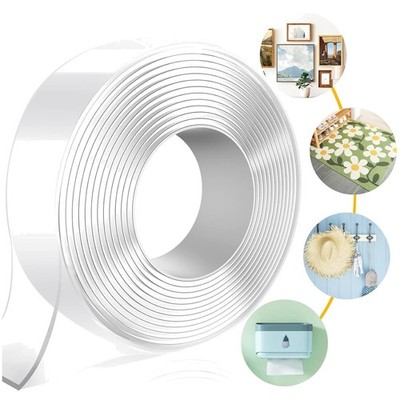 Mimeimiai Extra Starkes Doppelseitiges Klebeband - 3m Transparent & Abwaschbar