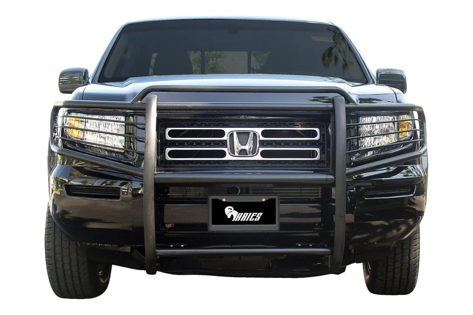 For Honda Ridgeline 2008-2012 Aries 6055 Black 1-Piece Design Grille Guard Foto 2 de 4