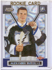 Alexander Svitov 2002-03 Pacific Exclusive Rookie Card #200. rookie card picture