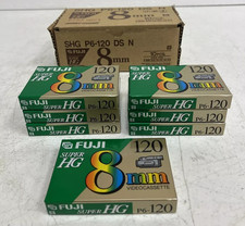 Fuji Fujifilm P6-120 8mm High Quality Video Cassette Tape Brand New Sealed Qty 7