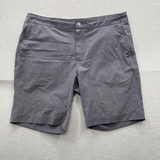 Faherty All Day Shorts Mens 36 Blue Chino Stretch 9 Inseam Drawstring Casual