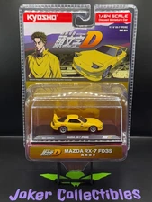 Kyosho 1:64 Initial D Keisuke Takahashi Mazda RX-7 FD3S Yellow Limited Edition