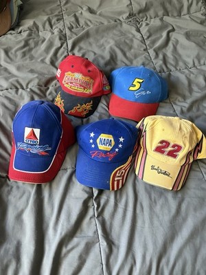 Lot of 5 vintage racing hats