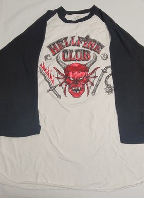 Halloween Horror Nights Stranger Things Hellfire Club Baseball Shirt Mens 3XL
