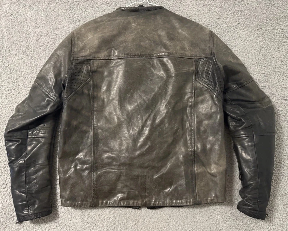 Мужская коричневая кожаная мотоциклетная куртка Roland Sands Design RSD S BARFLY - Изображение 2 из 4