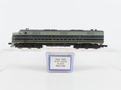 Locomotora diésel #66 escala N realista 7003 B&O Baltimore y Ohio EMD E7A | Zustand: Used