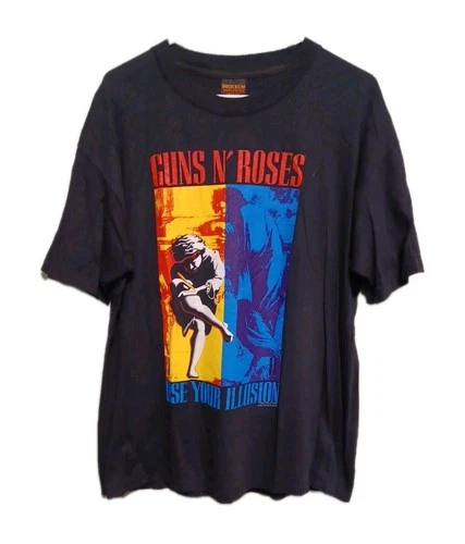 Guns N’ Roses Use Your Illusion Tour Size XL Us 1990s vintage concert t-shirt, vintage, size XL, single stitch, B+ condition