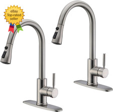 Kitchen Faucet with Pull down Sprayer Brushed Nickel Kitchen Sink Faucet Fits