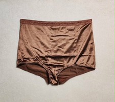 44" size 7X Crown-ette womans silky control brief Coco brown 26942