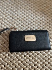 BEBE LOS ANGELES Black Zip around wallet NEW