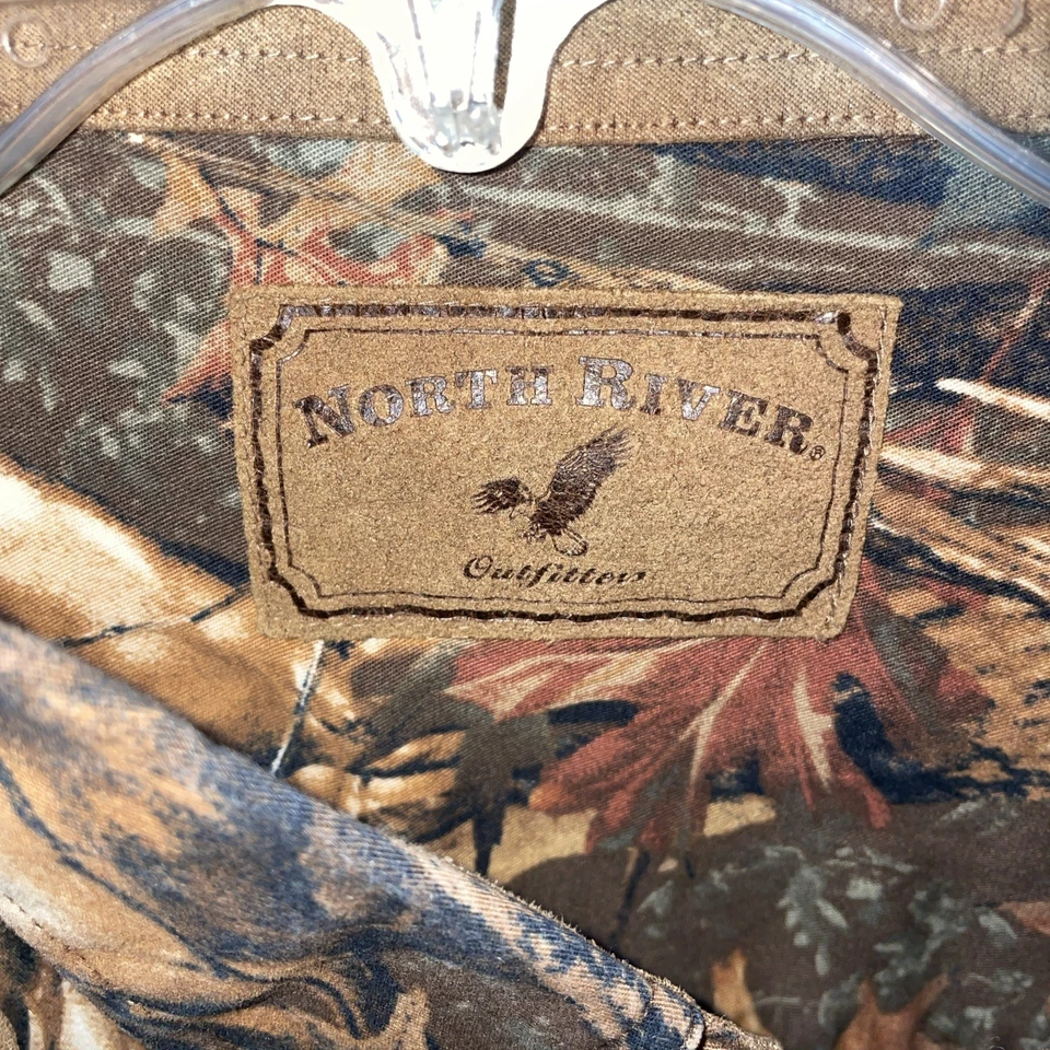Camisa Camuflada North River Para Hombres Talla 2XL Marrón Camuflaje Exterior Codo Parche Caza Foto 2 de 4