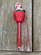 Vintage 1980s Strawberry Shortcake necklace pen