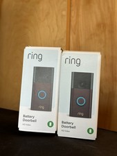 2 PACK 2024 Ring Battery Doorbell - HD Video - Venetian Bronze - WiFi/Two-Way