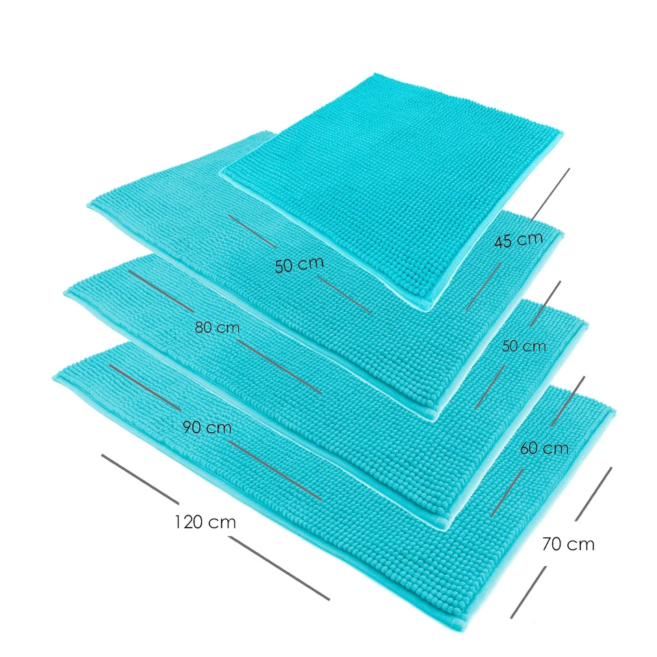 heimtexland ® Badvorleger Chenille Badteppich Badematte WC Dusch Vorleger Typ777 - Bild 3 von 4