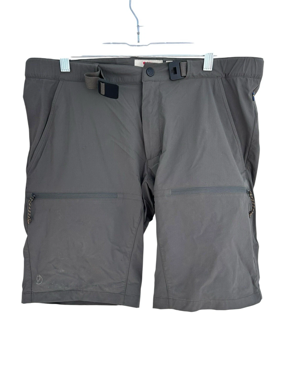 Fjallraven High Coast Hike Cargo Shorts Men's Size 32 Belted Olive EUC