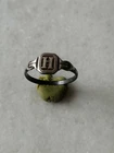 Antique Rare Victorian  Silver " H " Signet Ring US-7,5
