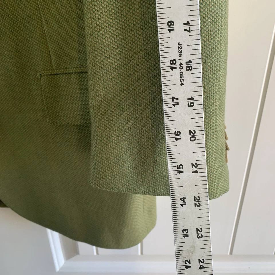 Kiton Blazer Mens 44 EU 54 Napoli Cashmere Wool Italy Three Buttons Surgeon Cuff - Image 4 of 4