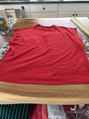 WOMENS SHIEN SLEEVELESS TANK SHIRT M MEDIUM RED