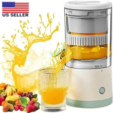 Electric Citrus Juicer Rechargeable Hands-Free Masticating Orange Lemon Squeezer