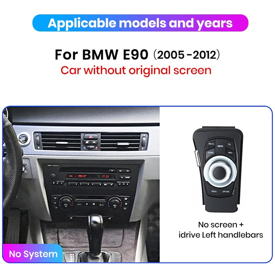 For BMW E90 E91 E92 2006-2010 Car Radio GPS Navi SWC Linux Carplay 4+64G Android - Image 3 of 4