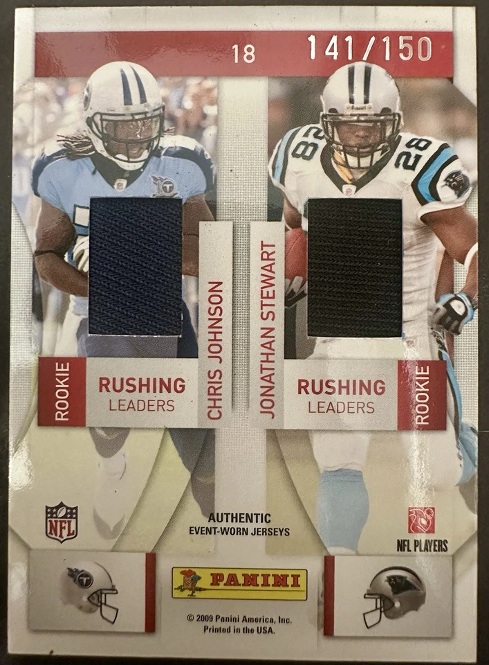 2009 Prestige League Leaders "SLATON, FORTE, JOHNSON, STEWART" 141/150 Jersey - Image 2 of 2