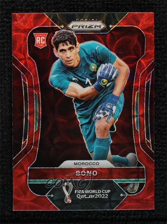 2022 Panini Prizm World Cup Qatar Choice Red Prizm Yassine Bounou Bono #238 tk2