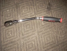 Snap-on Tools USA NEW RED 3/8" Drive Soft Grip Bent Flex Head Ratchet FHBF80A