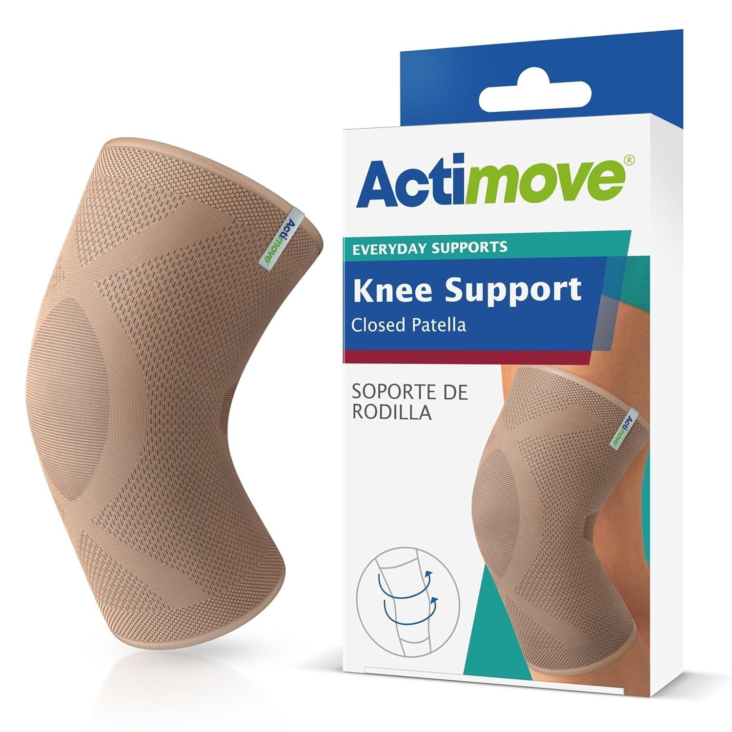 Actimove Everyday Supports Knee Support Closed Patella 2 Stays Unisex Small New