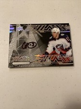2019-20 SPx UD Black Obsidian Scripts Cam Atkinson Auto Columbus Blue Jackets