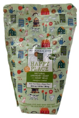 #Beekman 1802 Happy Place Goat Milk Laundry Soap SWEET GRASS SCENTED 45 Loads