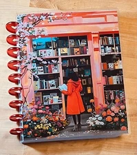 Cute Bookstore Front with Flowers Cover Set for use with Classic Happy Planner~