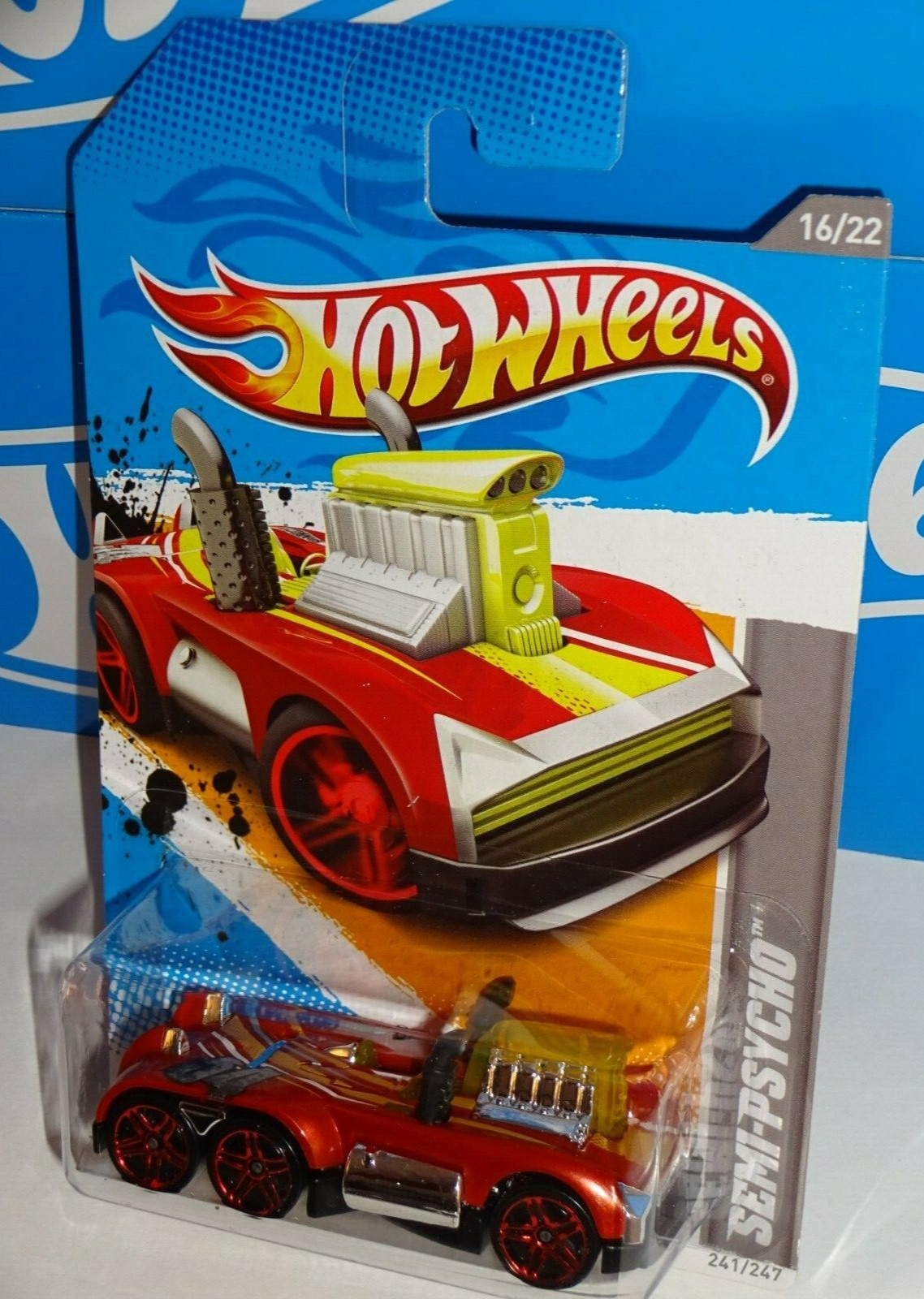 Hot Wheels 2012 HW Code Cars #241 Semi-Psycho Production Error w/ Reversed Pipes